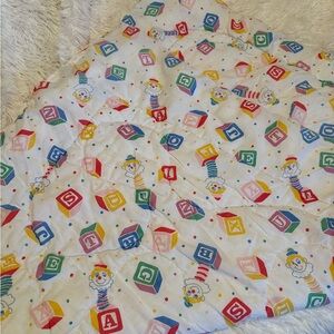 Vintage Colorful Alphabet Baby Blanket